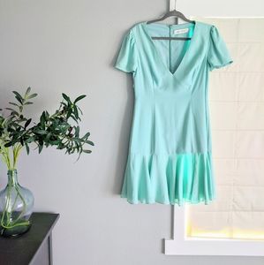 Fame and Partners v neck dress Turquoise Mint 10
